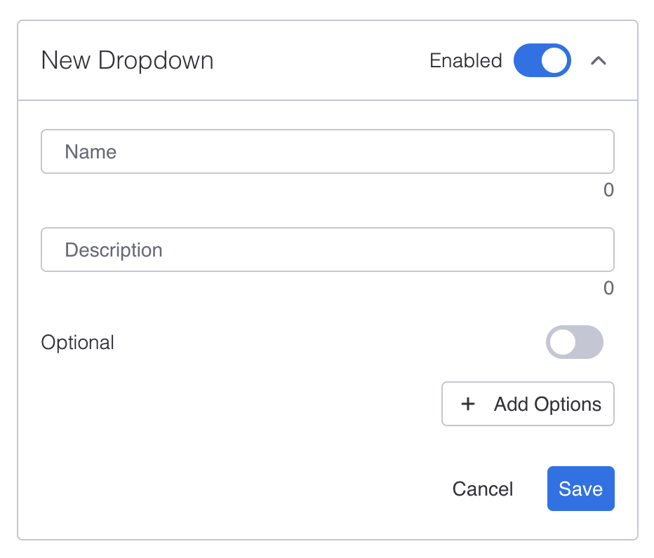 TimeVibe Custom Field Dropdown